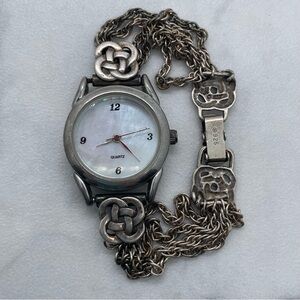 Shube Dakota West 925 Watch Band with Mother of Pearl Miyota Face